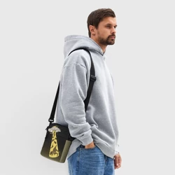 Сумка через плечо 3D НЛО похищает динозавров - фото 2