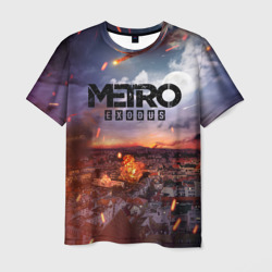 Мужская футболка 3D Metro разрушенный город