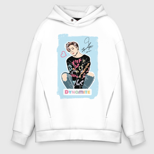 Jimin white hoodie clearance