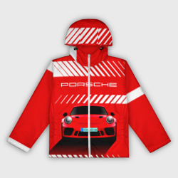 Женская ветровка 3D Porsche Порше red style