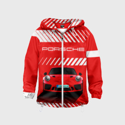 Детская ветровка 3D Porsche Порше red style