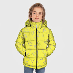 Зимняя куртка для мальчиков 3D Желтый и серый | Yellow & gray - фото 2