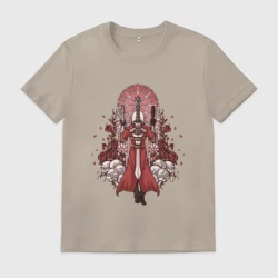 Мужская футболка хлопок Данте в розах - Devil May Cry