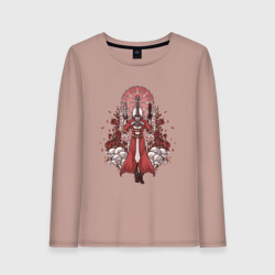 Женский лонгслив хлопок Данте в розах - Devil May Cry