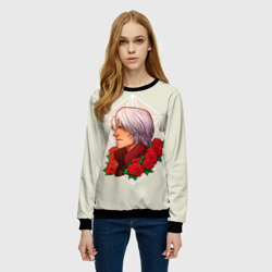 Женский свитшот 3D Данте DMC с роозами - фото 2