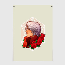 Постер Данте DMC с роозами