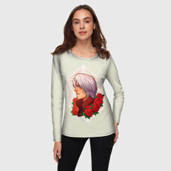 Женский лонгслив 3D Данте DMC с роозами - фото 2