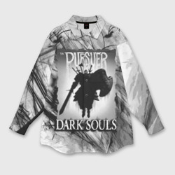 Мужская рубашка oversize 3D Dark Souls тёмный мир