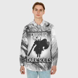 Мужская рубашка oversize 3D Dark Souls тёмный мир - фото 2