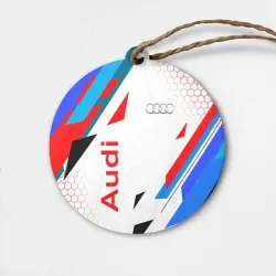 Деревянная игрушка круг Audi Ауди sport