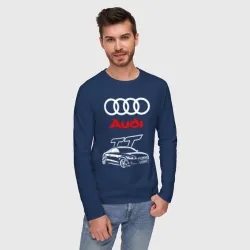 Мужской лонгслив хлопок Audi TT Ауди ТТ спорт - фото 2