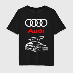 Мужская футболка хлопок Oversize Audi TT Ауди ТТ спорт