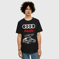 Мужская футболка хлопок Oversize Audi TT Ауди ТТ спорт - фото 2