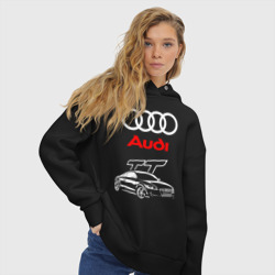 Женское худи Oversize хлопок Audi TT Ауди ТТ спорт - фото 2