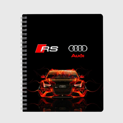Тетрадь Audi RS 5 fire Ауди РС 5