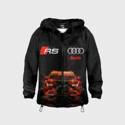 Детская ветровка 3D Audi RS 5 fire Ауди РС 5