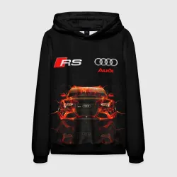 Мужская толстовка 3D Audi RS 5 fire Ауди РС 5