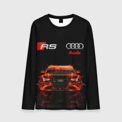 Мужской лонгслив 3D Audi RS 5 fire Ауди РС 5