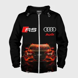 Мужская ветровка 3D Audi RS 5 fire Ауди РС 5