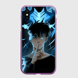 Чехол для iPhone XS Max матовый Solo leveling manga