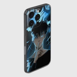 Чехол для iPhone 16 Pro силиконовый с защитой камеры Solo leveling manga - фото 2