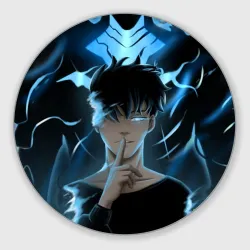 Круглый коврик для мышки Solo leveling manga