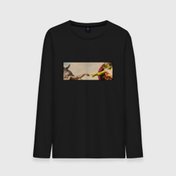 Мужской лонгслив хлопок Шрек - Сотворение ослика