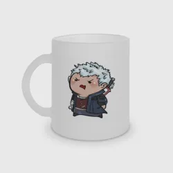 Кружка матовая стеклянная Baby Nero - Devil May Cry