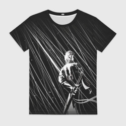Женская футболка 3D Вирджил под дождём - Devil May Cry