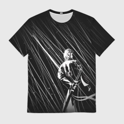 Мужская футболка 3D Вирджил под дождём - Devil May Cry
