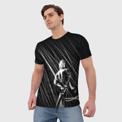 Мужская футболка 3D Вирджил под дождём - Devil May Cry - фото 2