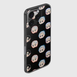 Чехол для iPhone 16 Pro силиконовый с защитой камеры DMC chibi Pattern - фото 2