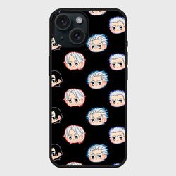 Чехол силиконовый для Apple iPhone 15 матовый DMC Pattern