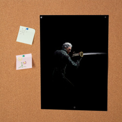 Постер Вирджил с катаной самурая - фото 2