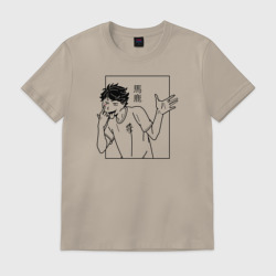 Мужская футболка хлопок Ойкава Тоору Haikyuu