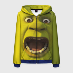 Мужская толстовка 3D на молнии Shrek is yelling