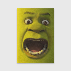 Обложка для паспорта матовая кожа Shrek is yelling