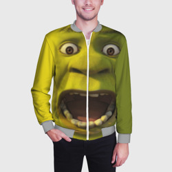 Мужской бомбер 3D Shrek is yelling - фото 2