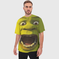 Мужская футболка oversize 3D Shrek is yelling - фото 2