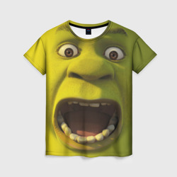 Женская футболка 3D Shrek is yelling