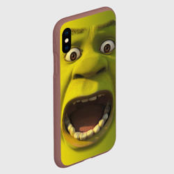 Чехол для iPhone XS Max матовый Shrek is yelling - фото 2