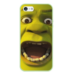 Чехол для iPhone 5/5S матовый Shrek is yelling