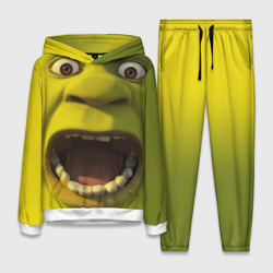 Женский костюм с толстовкой 3D Shrek is yelling
