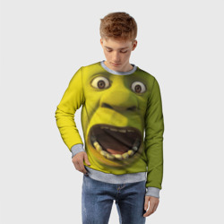 Детский свитшот 3D Shrek is yelling - фото 2