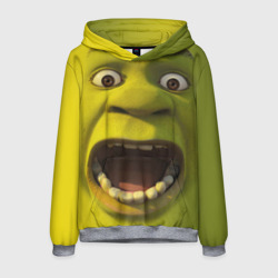 Мужская толстовка 3D Shrek is yelling