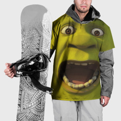 Shrek is yelling – Накидка на куртку 3D с принтом купить