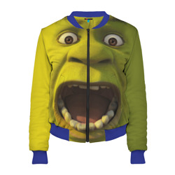 Женский бомбер 3D Shrek is yelling