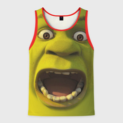 Мужская майка 3D Shrek is yelling