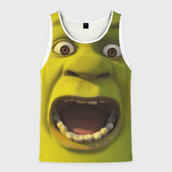 Мужская майка 3D Shrek is yelling