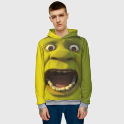 Мужская толстовка 3D Shrek is yelling - фото 2